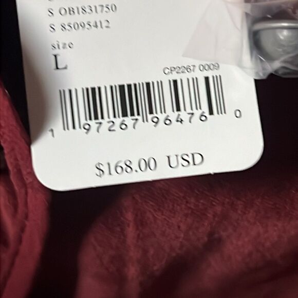 Free People Becky Stretch Velvet Jacket Red L - Picture 5 of 9